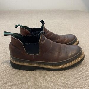 Georgia Boot Georgia Giant Romeo Boots Mens Size 13 Brown Leather Slip On GR262